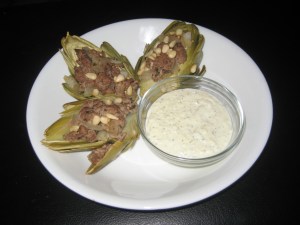 Lamb Stuffed Baby Artichokes Photo Credit: V. R. Roadifer